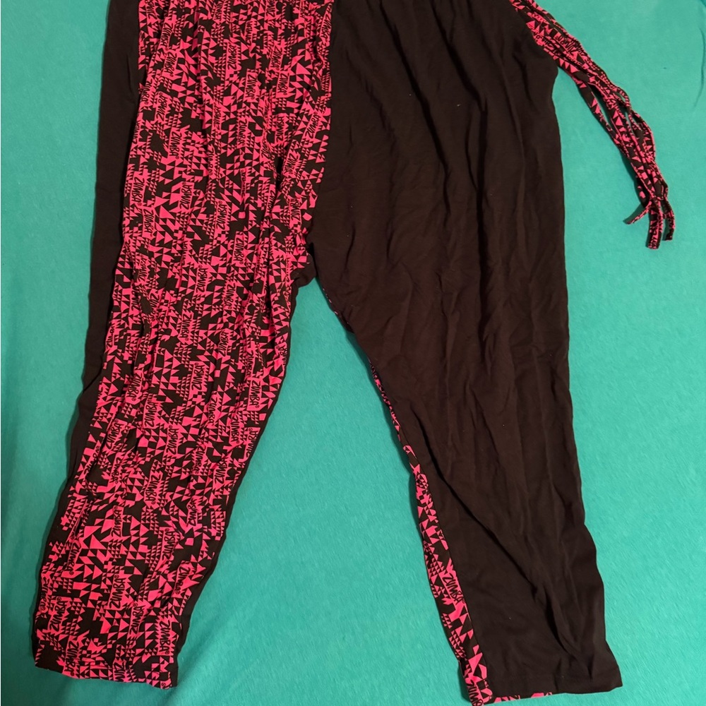 Zumba Wear Black and Pink Pants